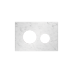 FAÇADE TECELOOP POUR PLAQUE DE DÉCLENCHEMENT WC, MARBRE BLANC