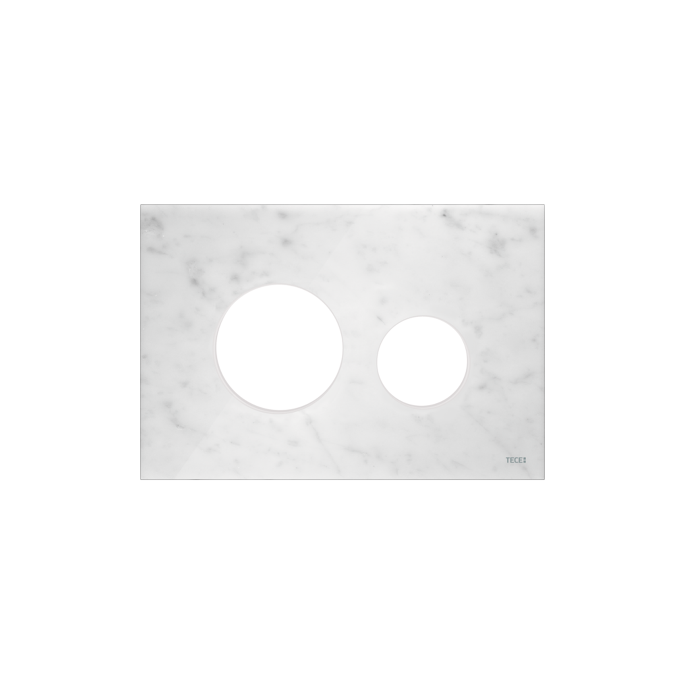 9240613-2.png Façade Teceloop Pour Plaque De Déclenchement Wc, Marbre Blanc – Image 1