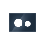 FAÇADE TECELOOP POUR PLAQUE DE DÉCLENCHEMENT WC, VERRE BLEU NUIT