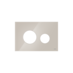 FAÇADE TECELOOP POUR PLAQUE DE DÉCLENCHEMENT WC, VERRE BEIGE CLAIR