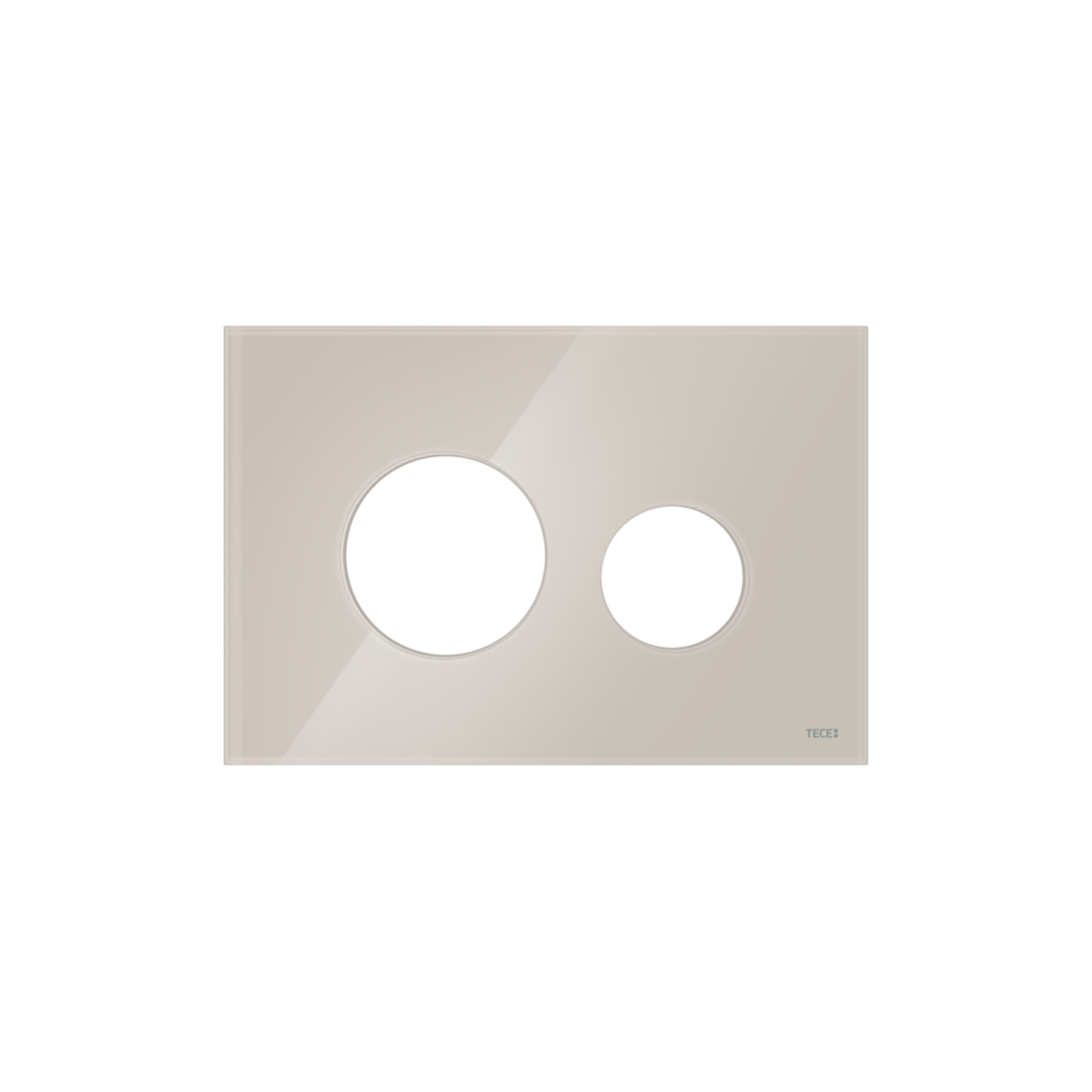 9240617-2.png Teceloop Frontplaat Voor Wc-Bedieningsplaat, Glas Lichtbeige – Image 1