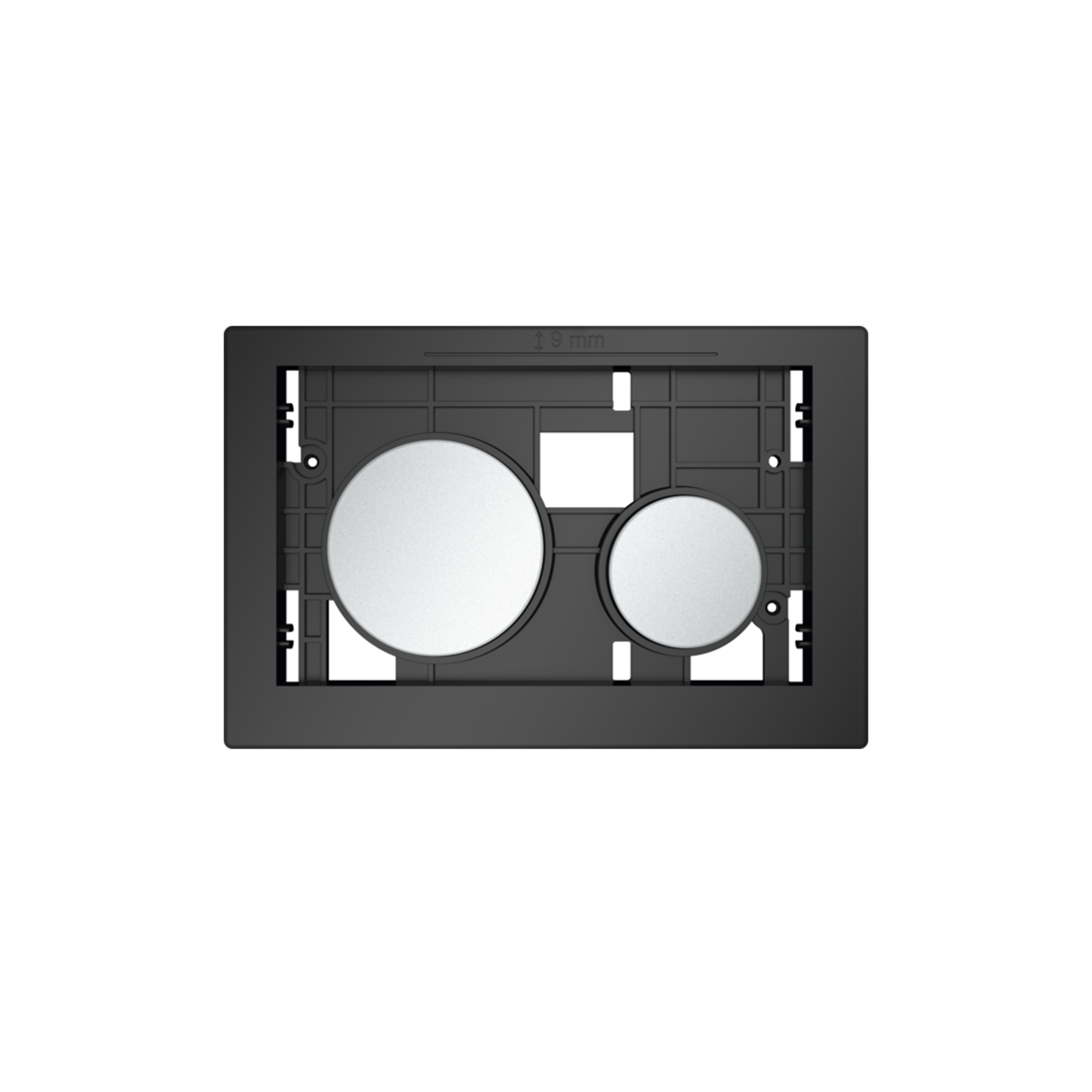 9240665.png BOUTONS POUR PLAQUE DE DÉCLENCHEMENT TECELOOP, TOUCHES CHROMÉES MATES - Image 1