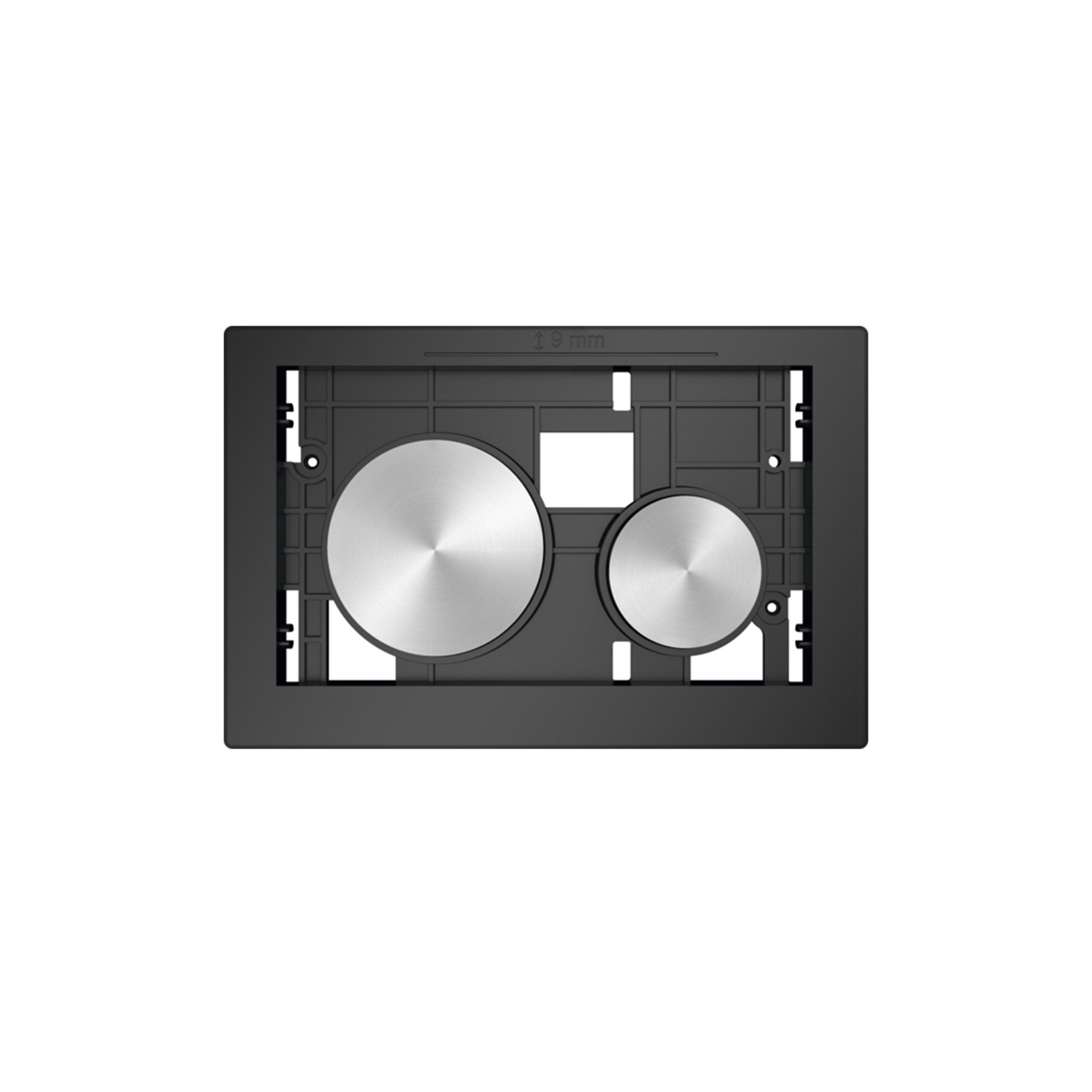 9240669.png BOUTONS POUR PLAQUE DE DÉCLENCHEMENT TECELOOP, TOUCHES INOX BROSSÉ (AVEC ANTI-TRACE DE DOIGTS) - Image 1