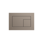PLAQUE DE DÉCLENCHEMENT WC TECEVELVET, DOUBLE TOUCHES, BEIGE-MARRON