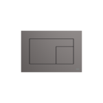 PLAQUE DE DÉCLENCHEMENT WC TECEVELVET, DOUBLE TOUCHES, ANTHRACITE