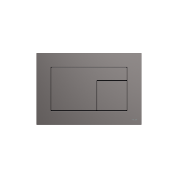 PLAQUE DE DÉCLENCHEMENT WC TECEVELVET, DOUBLE TOUCHES, ANTHRACITE