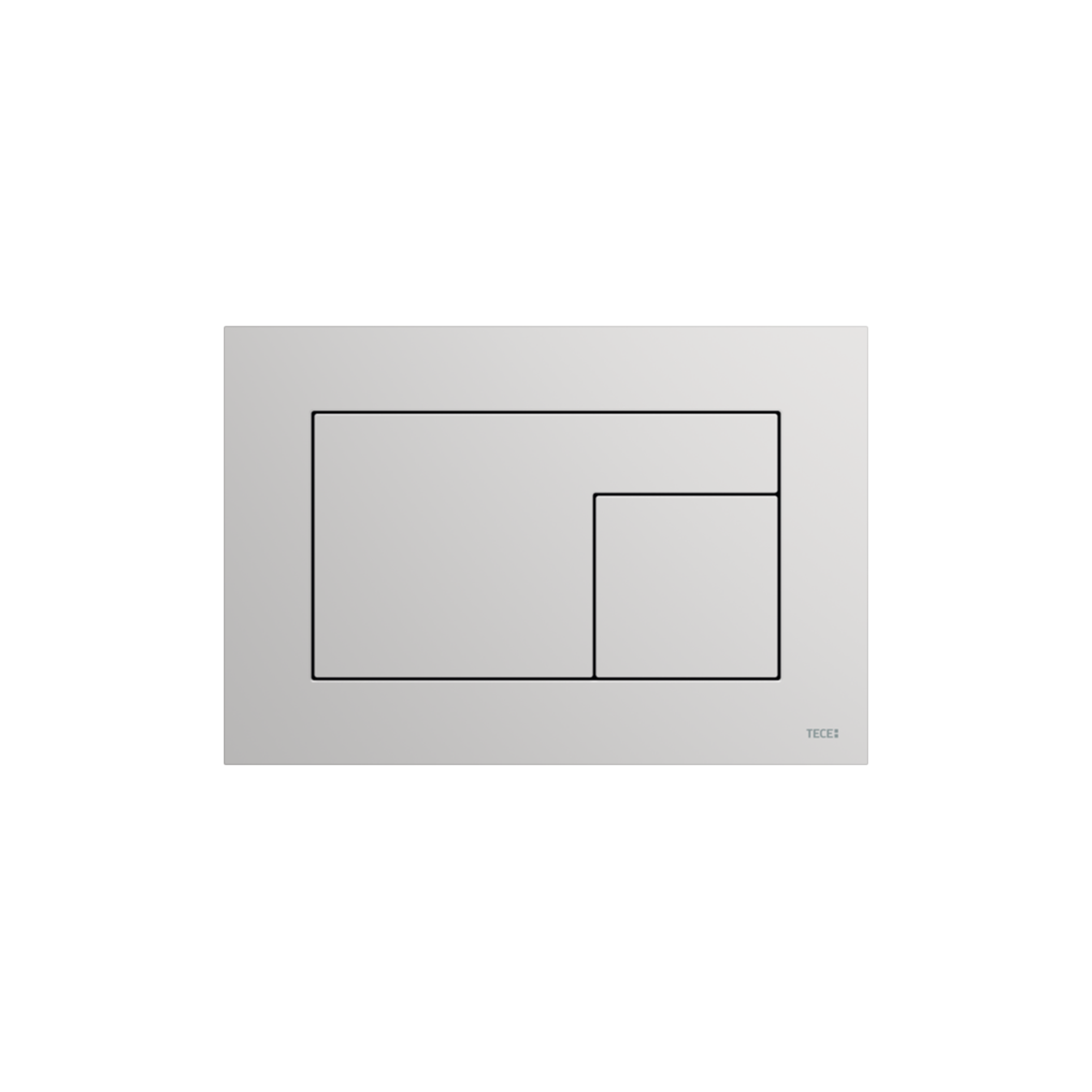 9240734.png PLAQUE DE DÉCLENCHEMENT WC TECEVELVET, DOUBLE TOUCHES, GRIS PIERRE - Image 1