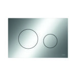 Teceloop Wc-Bedieningsplaat - Duospoeltechniek - Kunststof - Glanzend Chroom