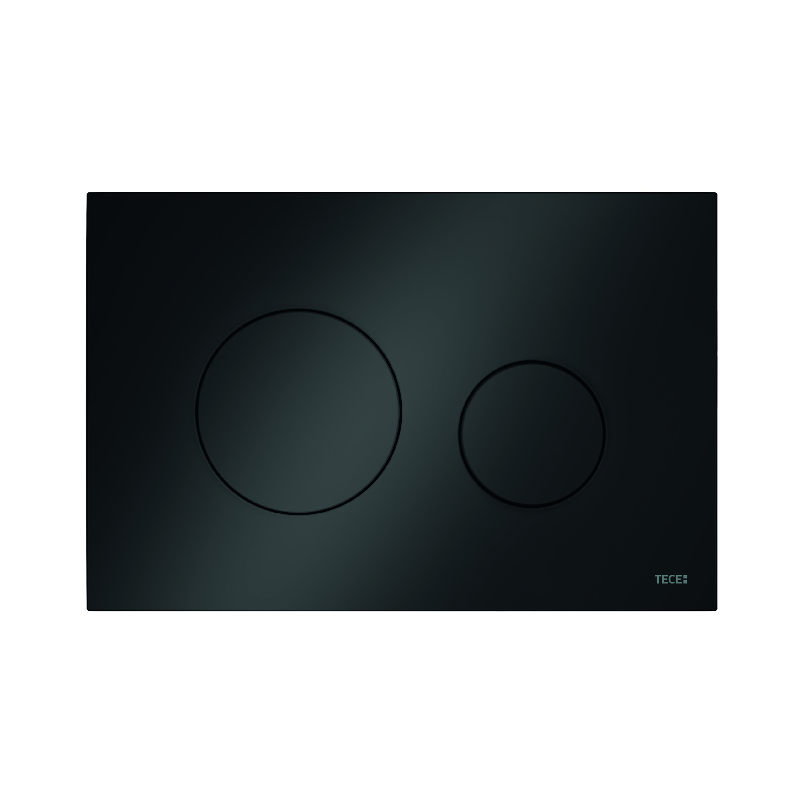 9240924-scaled-2.jpg Teceloop Plaque De Déclenchement Wc -Double Chasse - Synthétique - Noir Brillant – Image 1