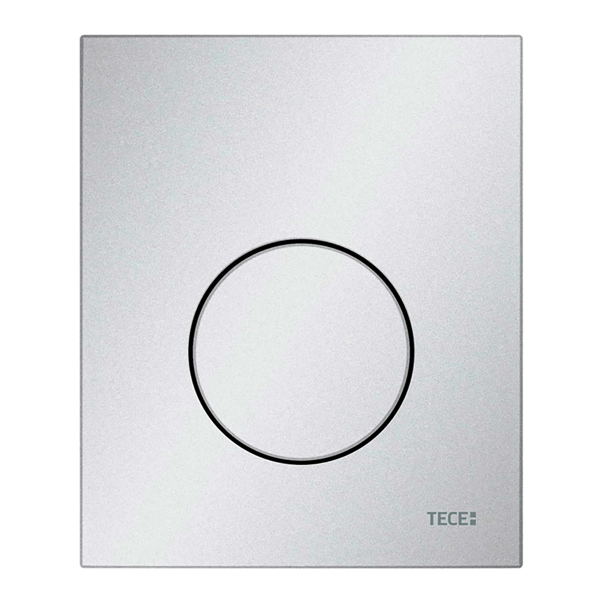 9242625-1.jpg Teceloop Urinoir-Bedieningsplaat Van Kunststof Incl. Cartouche - Mat Chroom - Afbeelding 1