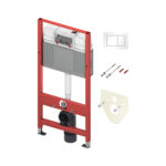 Tecebase Wc Concealed Frame With Cistern + Tecenow Plaque De Commande White