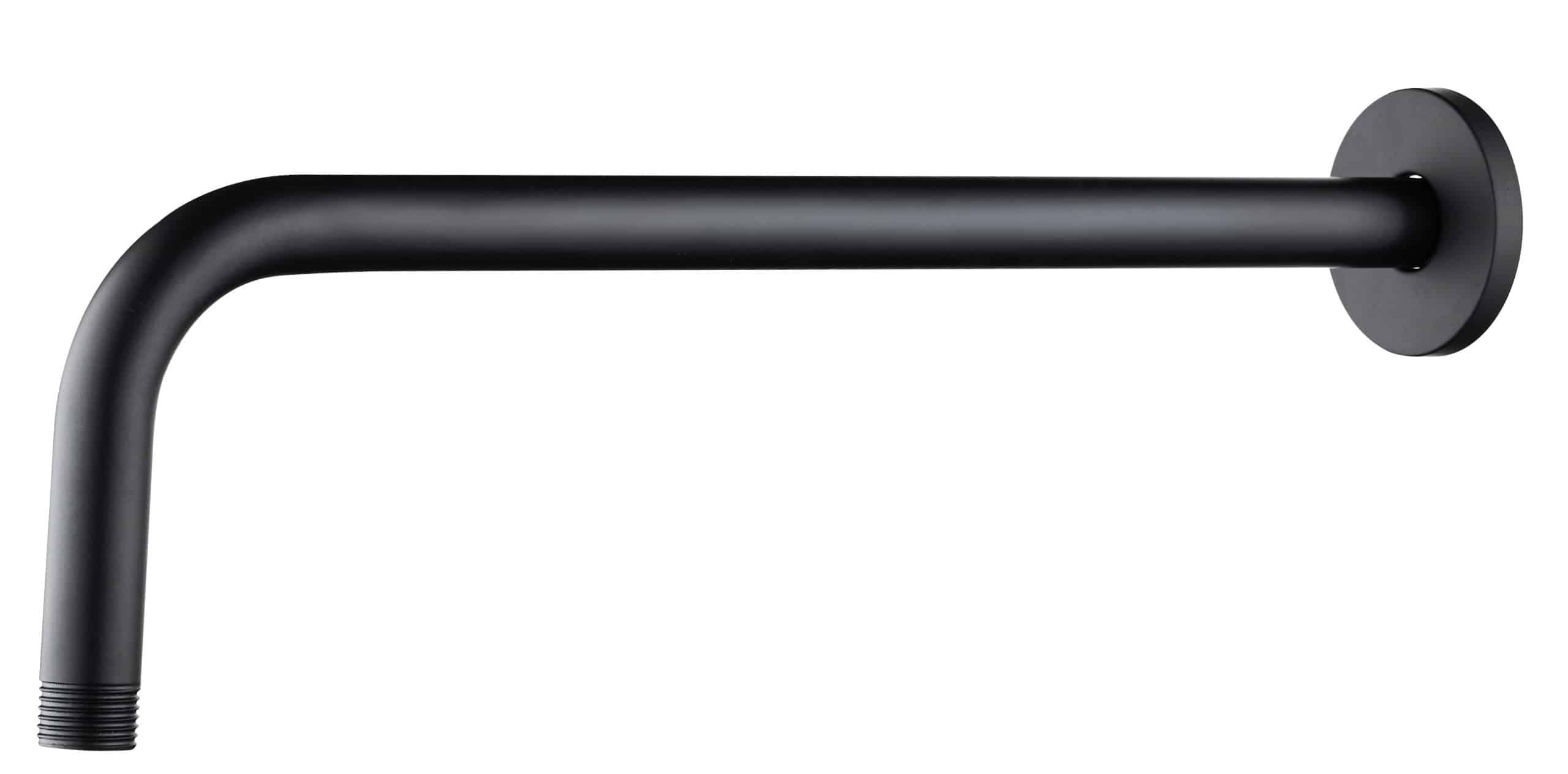 A12b-scaled-13.jpg RAINSHOWER BRAS DE DOUCHE MURAL - UNIVERSEL - COURBÉ - 45 CM - NOIR MAT - Image 1