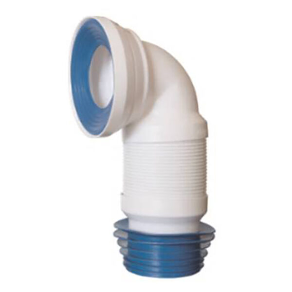 Aloni Coude 90° Flexible Evacuation Wc Raccordement Conique Ø90-110