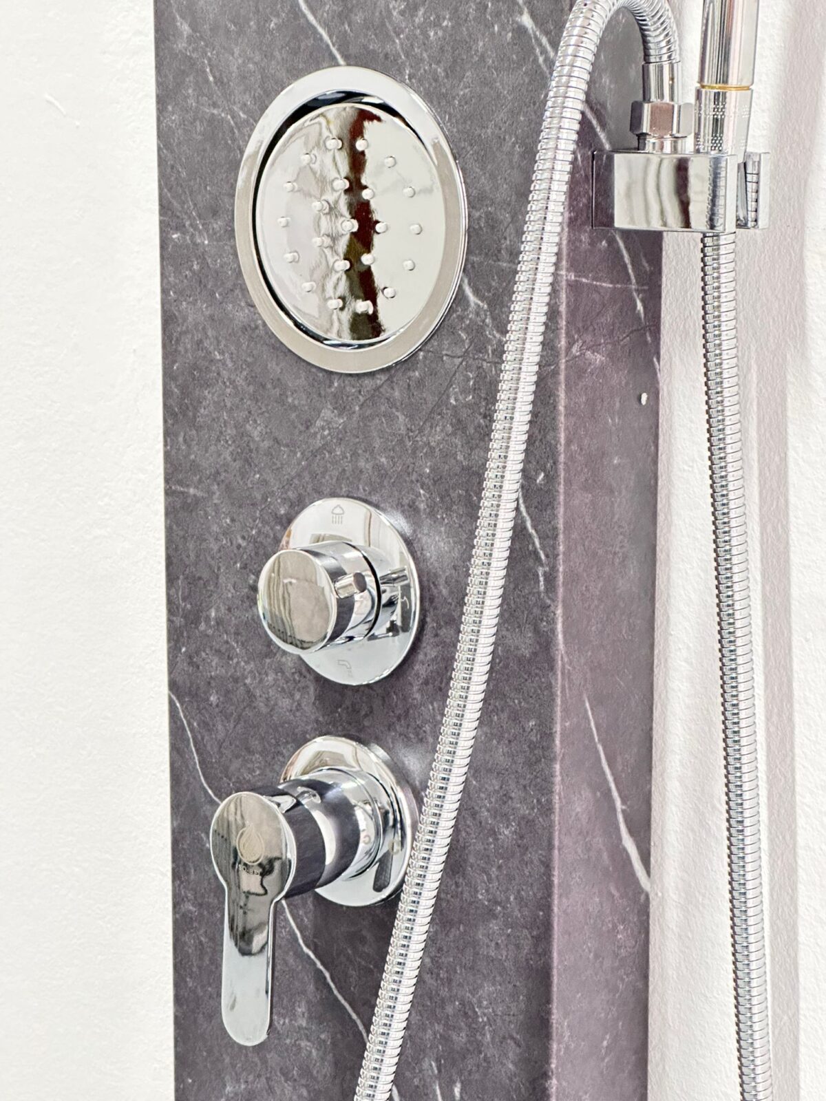 Douche Panel Marble Mattet Black - Image 4