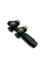 Vanne De Radiateur Erfu - Design - Thermostatique - Raccordement Mur Et Sol - 1/2mx16/2 M30 - Noir Mat – Image 2