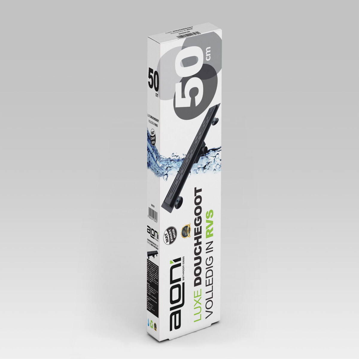 CANIVEAU DE DOUCHE EN INOX COMPLET (60CM) - NOIR - Image 5