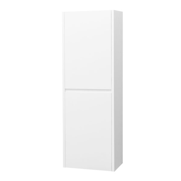 ALONI HAYAT COLONNE - 2 PORTES - SANS POIGNEE - SOFT CLOSE - RÉVERSIBLE - 35X135X35 CM - BLANC BRILLANT