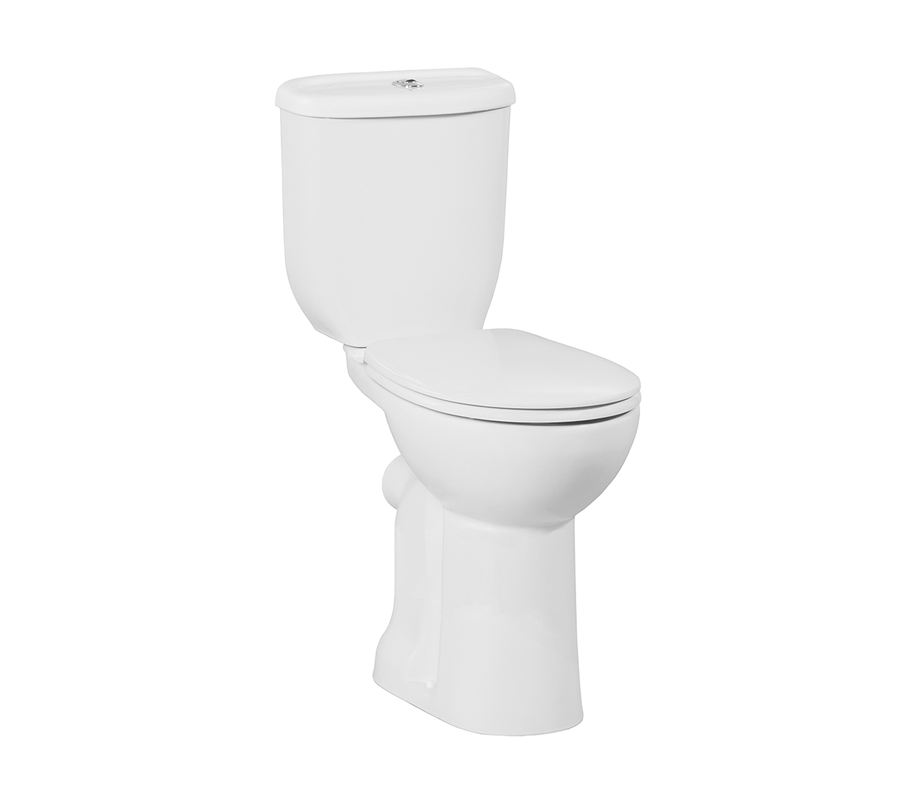 Hoog Staande Wc Onderpot Met Bidet, P-Trap - Wit