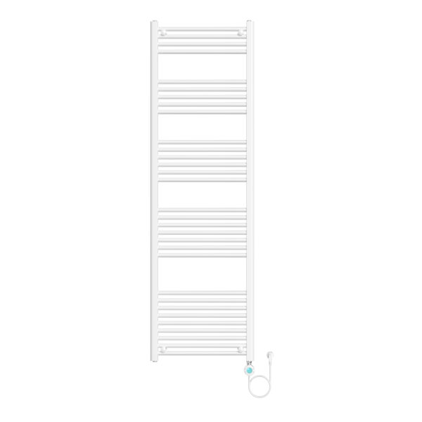 BELRAD SÈCHE-SERVIETTES ÉLECTRIQUE – AVEC THERMOSTAT NUMÉRIQUE PROGRAMMABLE – RACCORD À DROITE – 900W – 1800X550 MM – BLANC