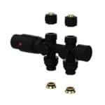 Vanne De Radiateur Erfu - Design - Thermostatique - Raccordement Mur Et Sol - 1/2mx16/2 M30 - Noir Mat – Image 4