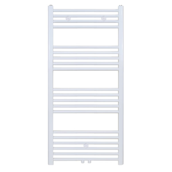BELRAD SÈCHE-SERVIETTES - RACCORDEMENT GAUCHE-DROITE/CENTRAL - 458 WATT - 1200X400CM - BLANC BRILLANT