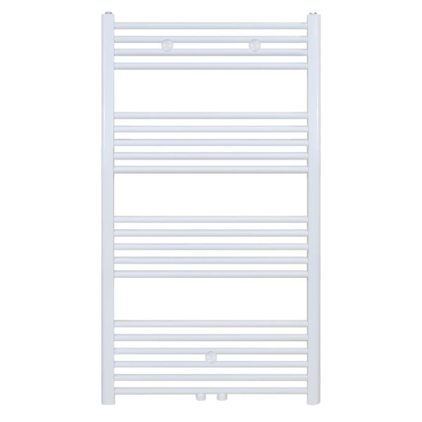 Belrad Sèche-Serviettes - Raccordement Gauche-Droite/Central - 616 Watt - 1200x600cm - Blanc Brillant