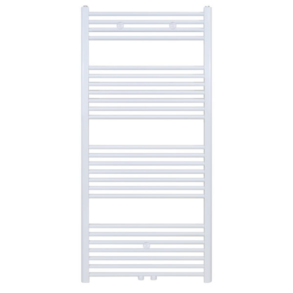 Belrad Handdoekradiator - Links-Rechts/Centrum Aansluiting - 754 Watt - 1400x600cm - Glanzend Wit