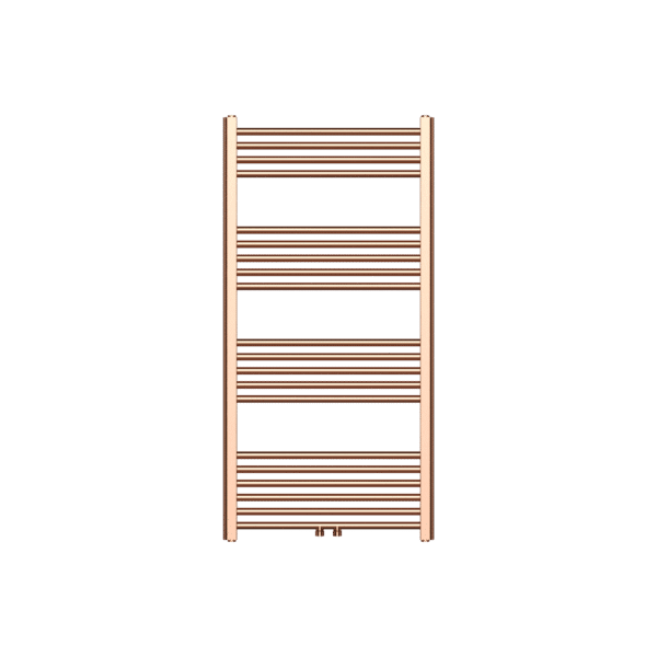 Towel Dryer Central Connection Brushed Copper 1200x600-414 Watt