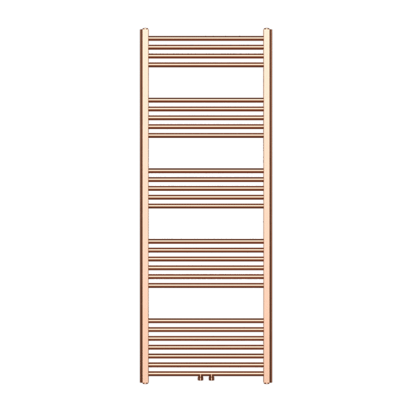 Towel Dryer Central Connection Brushed Copper 1600x600-557 Watt