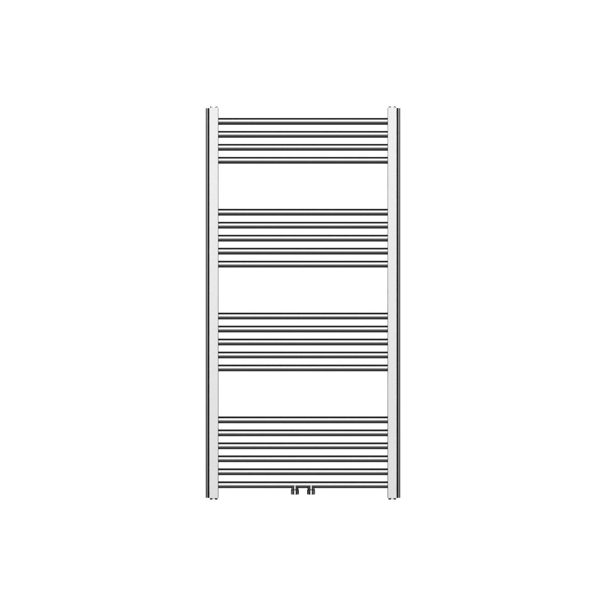 Radiateur Sèche-Serviettes Belrad - Connexion Gauche-Droite/Centre - 414 Watts - 1200x600cm - Rvs Brossé