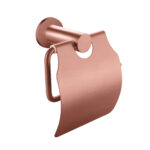 Aloni Porte-Papier Toilette With Lid - Cuivre Brossé