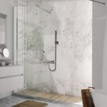 ALONI MITIGEUR BAIN ET DE DOUCHE - THERMOSTATIQUE - AVEC FLEXIBLE DE DOUCHE 150 CM, POMME DE DOUCHE ET SUPPORT MURAL - GUNMETAL - Image 2