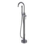 Aloni Robinet De Bain Sur Pied Avec Douchette - Gris Bronze
