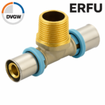 Erfu Tã© M À Crimp Multilayer Â 26 Mm X 3/4" X 26 Mm Â Persfitting Dvgw-Gecertificeerd, Multi-Profiles U/H/Th - Afbeelding 2