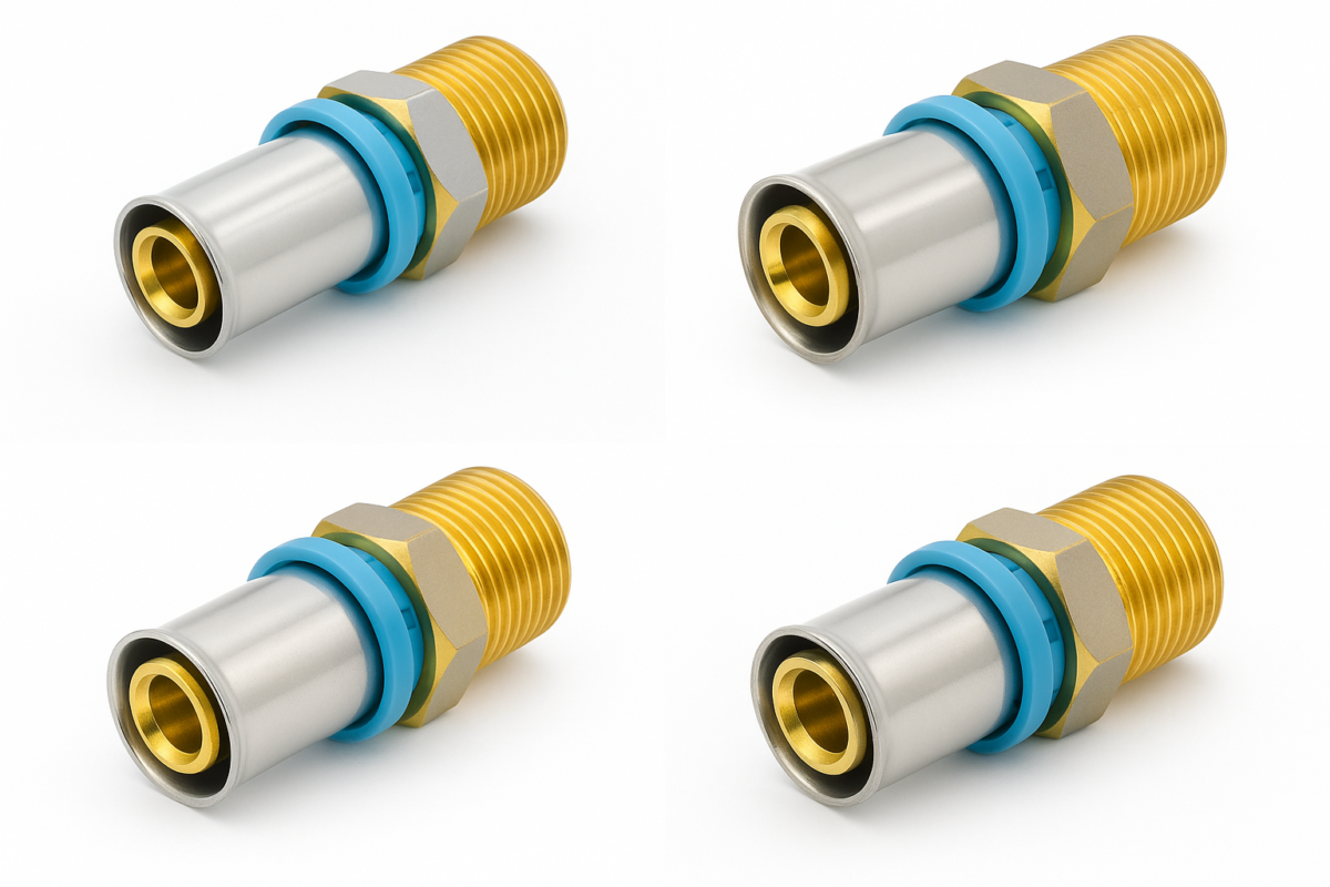 Erfu Straight Male Multi-Layer Crimp Connector 16 Mm X 1/2m - Dvgw Certified, Multi-Profile U/H/Th - Image 2