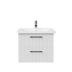 CREAVIT D10 MEUBLE SOUS LAVABO AVEC 2 TIROIRS 60,6 CM - BLANC