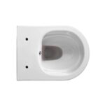DARLO WC SUSPENDU AVEC BIDET - SANS BRIDE - AVEC ROBINET BIDER EAU FROIDE - SANS ABATTANT - COMPACT 49 CM - BLANC BRILLANT - Image 3