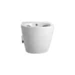 Darlo Wall-Hung Toilet With Bidet - Rimless - With Hot And Cold Water Bidet Tap - Without Seat - Compact 49 Cm - Blanc Brillant – Image 2