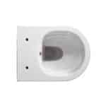 Darlo Wall-Hung Toilet With Bidet - Rimless - With Hot And Cold Water Bidet Tap - Without Seat - Compact 49 Cm - Blanc Brillant – Image 3