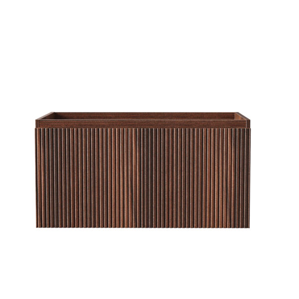 Aloni Ela Meuble Sous-Vasque - 1 Tiroir - Sans Poignee - Soft Close – 80x40x45 Cm - Wenge