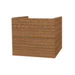 ELITE MEUBLE SOUS-PLAN AVEC RELIEF HORIZONTAL (60CM) - MARRON