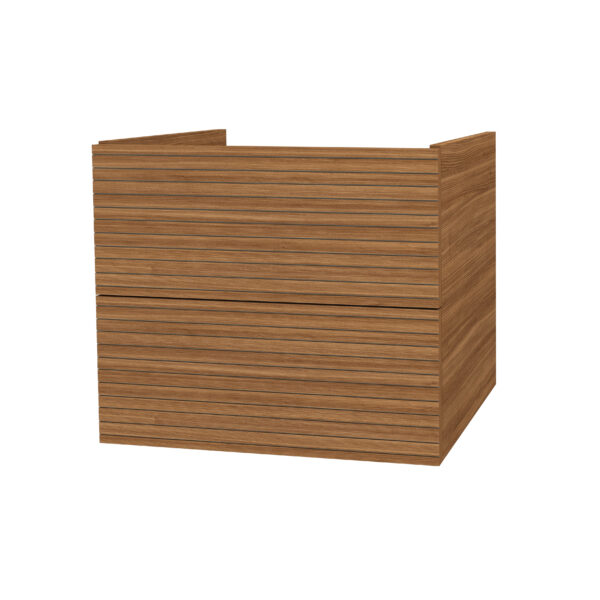 ELITE MEUBLE SOUS-PLAN AVEC RELIEF HORIZONTAL (60CM) - MARRON