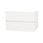 ELITE MEUBLE SOUS-PLAN AVEC RELIEF HORIZONTAL (80CM) - BLANC MAT