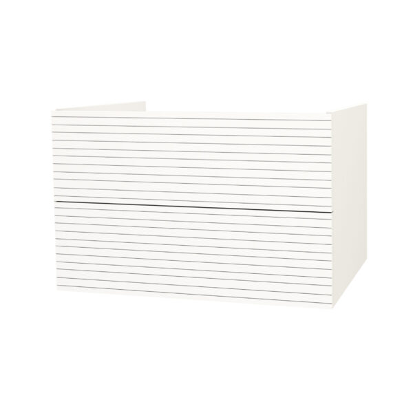 Elite Meuble Sous-Plan Avec Relief Horizontal (80cm) - Blanc Mat