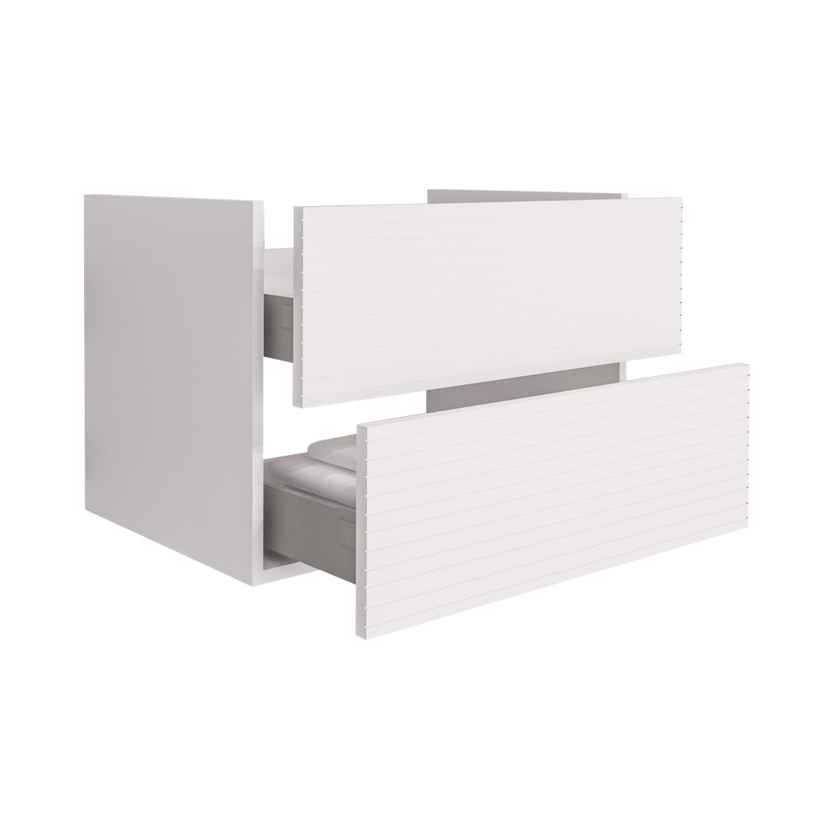 Elite Meuble Sous-Plan Avec Relief Horizontal (80cm) - Blanc Mat – Image 2