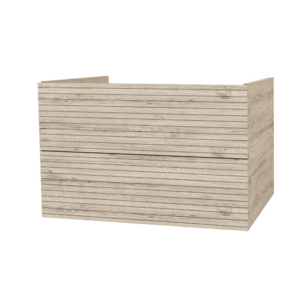 ELITE MEUBLE SOUS-PLAN AVEC RELIEF HORIZONTAL (80CM) - BOIS CLAIR