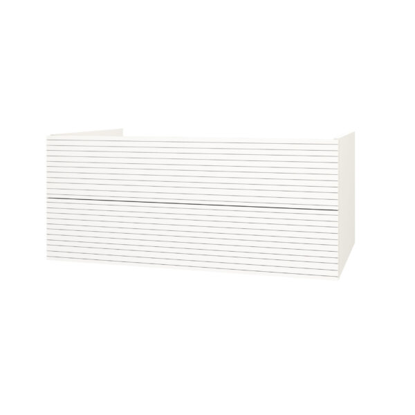 Elite Meuble Sous-Plan Avec Relief Horizontal (120cm) - Blanc Mat