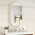Erfu Mirror Led Anti Fog W50xh100cm Gold - Image 2