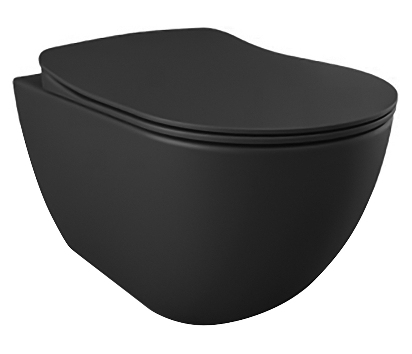 FE320-00AM00E-0005.jpg Wc Suspendu Design Gris Anthracite Mat, Avec Hygiène (Bidet) Inox - Afbeelding 1