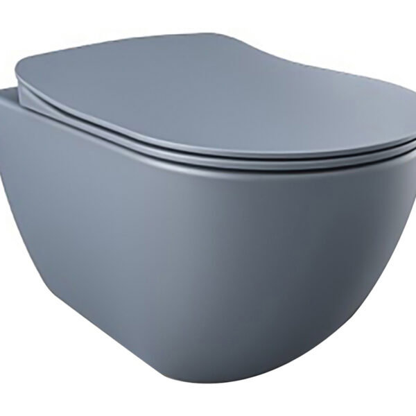 Design Ophang Wc Met Rvs Sproeier (Bidet), Mat Basalt